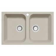 GranMaster CELINE 2B 760X480 gránit mosogató - light beige