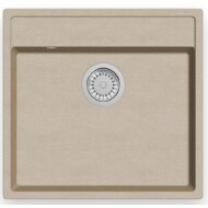 GranMaster MAGMA egymedencés gránit mosogatótálca - light beige
