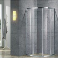 Clear&Glass PALLAS 90x90 cm-es íves zuhanykabin - zuhanytálca nélkül - átlátszó üveggel