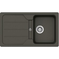 SCHOCK FORMHAUS CRISTALITE D-100 egymedencés csepptálcás prémium mosogató - Asphalt