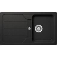SCHOCK FORMHAUS CRISTALITE D-100 egymedencés csepptálcás prémium mosogató - Nero