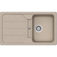 SCHOCK FORMHAUS CRISTALITE D-100 egymedencés csepptálcás prémium mosogató - TÖBB SZÍNBEN - Sabbia