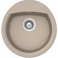 SCHOCK MANHATTAN CRISTALITE R-100 egymedencés kerek prémium mosogató - Sabbia