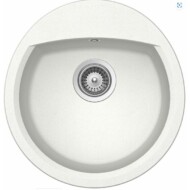 SCHOCK MANHATTAN CRISTALITE R-100 egymedencés kerek prémium mosogató - TÖBB SZÍNBEN - White