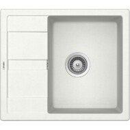 SCHOCK RONDA CRISTALITE D-100 egymedencés csepptálcás prémium mosogató - White