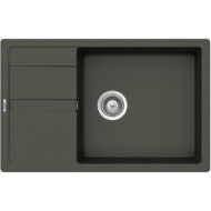 SCHOCK RONDA CRISTALITE D-100XL egymedencés csepptálcás prémium mosogató - Asphalt