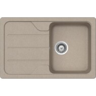 SCHOCK FORMHAUS CRISTALITE D-100S egymedencés csepptálcás prémium mosogató - Sabbia