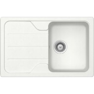 SCHOCK FORMHAUS CRISTALITE D-100S egymedencés csepptálcás prémium mosogató - White