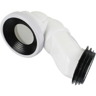 P-bekötőcső Viva ES monoblokkos WC-hez - ALSÓ bekötéshez - 90 / 110 mm