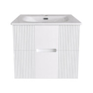 TMP MODENA 60 fali függesztett fürdőszobabútor - SKY E-8099-60 porcelán mosdóval - 61 x 46 x 52 cm
