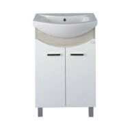 TMP ZX 55 - SONOMA - álló fürdőszobabútor - Sanovit ZENON - 6055 porcelán mosdóval - 55 x 44 cm