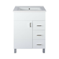 VivaStyle KARINA 65 lábon álló fürdőszobabútor 3 fiókos Sanovit ATRIA 9065 mosdóval 65 x 45,5 cm