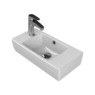 CeraStyle CITY MINI - porcelán mosdó - BAL csaplyukkal - 50 x 25 cm