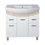TMP ZX 85 - SONOMA - álló fürdőszobabútor - Sanovit ZENON - 6085 porcelán mosdóval - 86 x 50 cm