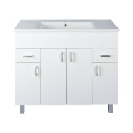 VivaStyle EKONOMIK PLUS 100 lábon álló fürdőszobabútor Sanovit SOFT 13100 mosdóval - 100 x 45,5 cm