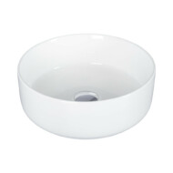 Eros SIMPLE 8 - PULTRA ültethető - Top Counter - porcelán mosdó - MATT FEHÉR - 36 x 36 x 13 cm