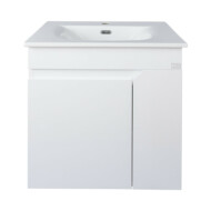 TMP VISION 60 fali függesztett fürdőszobai bútor - SKY E-8099-60 porcelán mosdóval - 61 x 46 x 56 cm