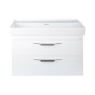 TMP LUX 100D fali fürdőszobabútor - CeraStyle SHARP 37600 DUPLA csaplyukas mosdóval - 100 x 48 cm