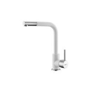 LUX Metalac T03819 Mosogató Csaptelep - Fehér