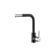 LUX Metalac T03816 Mosogató Csaptelep - Szemcsés Fekete