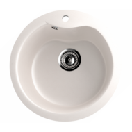 Ulgran U-102-331 Gránit Design Mosogatótálca - Egymedencés, Kerek, Homok