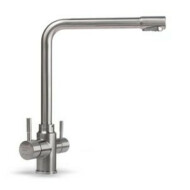 3 WAY víztisztítós csapelep, inox