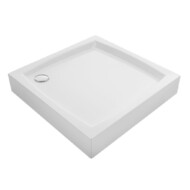 LAVEO BRESSO akril fehér zuhanytálca, 90 cm, magasság: 16 cm, mélység: 5 cm
