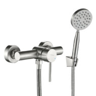 LAVEO NOIA fali zuhanycsap zuhanyszettel, szálcsiszolt inox