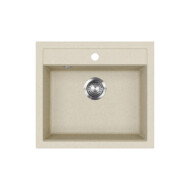 EVIDO Quadro 6 gránit mosogató, 562 x 510 mm, bézs