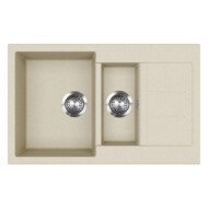 EVIDO Cubo 6S compact gránit mosogató 800x500 bézs