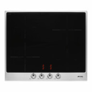 SMEG INDUKCIÓS FŐZŐLAP, Classic design, 60 cm, 4 főzőzóna, inox keret