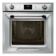 SMEG PIROLITIKUS HŐLÉGKEVERÉSES SÜTŐ, Victoria design, Galileo, 60 cm, ES LCD, inox