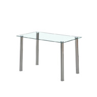 Berna 120 cm szögletes üveg étkezőasztal