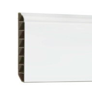 Vinyl SPC padlószegély Snow white 2400x100x12 mm