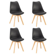 Silla étkezőszék 4 db fekete színben