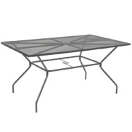 Melfi fém mesh kerti asztal 150x90x75 cm