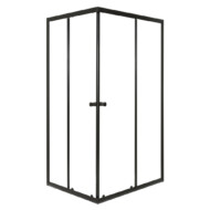 Olga SQ Element 80x90 fekete szögletes zuhanykabin tálca nélkül