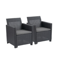 Claire duo műrattan kerti fotel
