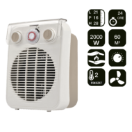 ARDES 4F10TI Ventilátoros hősugárzó IP21 védelem