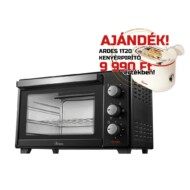 ARDES 6231B 30 literes légkeveréses elektromos mini sütő ajándék ARDES 1T20 kenyérpirítóval