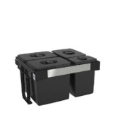 EKOTECH - Beépíthető hulladékgyűjtő FREE JAZZ 60 - 3x15 liter+1x7 liter