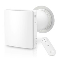 HOLTOP/AIRWOODS AV-TTW5-W egyhelyiséges hővisszanyerős szellőztető automata zsaluval, WiFi csatlakozással, páraérzékelő szenzorral, pollenszűrővel