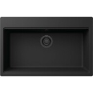 ELLECI - Gránit mosogatótálca Time 130 G40 Nero fekete tartozékokkal