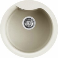 ELLECI - Gránit mosogatótálca Ego ROUND G62 Bianco Antico