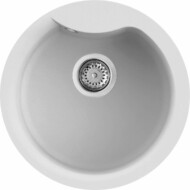 ELLECI - Gránit mosogatótálca Ego ROUND G68 Bianco