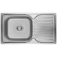 LAVEO ORION egymedence csepptálcás inox mosogató szifonnal