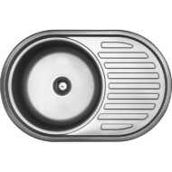 LAVEO FARO egykör csepptálcás mosogató, inox