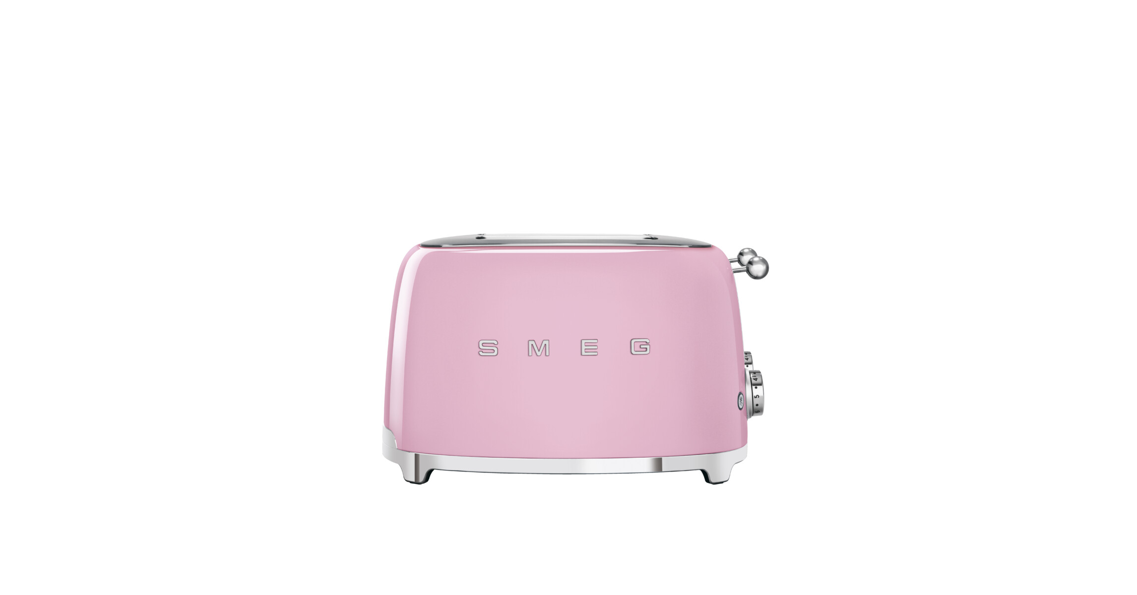  SMEG KENYÉRPIRÍTÓ, retro, 2x2 szeletes, rózsaszín