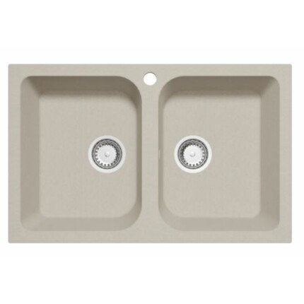 GranMaster CELINE 2B 760X480 gránit mosogató - light beige