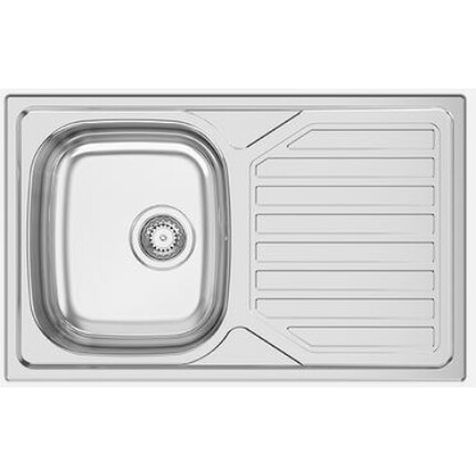 RODI OKIO LINE-80 Egymedencés csepptálcás rozsdamentes mosogató - 80x50 cm